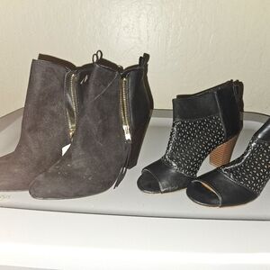 Black Ankle Booties size 7 $25 each or $50 for both
